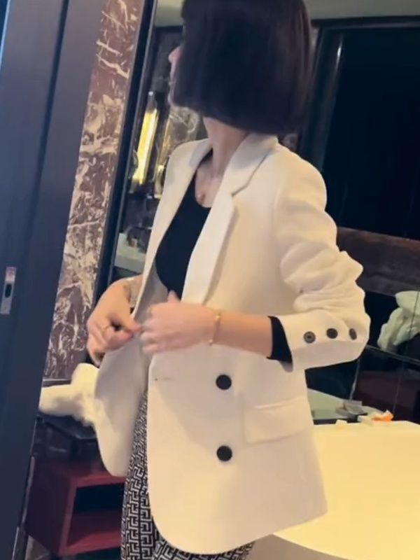 設計感小眾西裝外套女春秋季新款休閒時尚小個子顯瘦西服上衣女潮