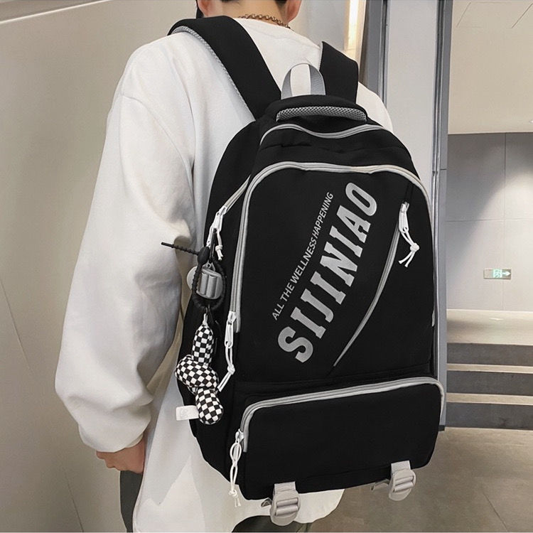 School bag female ins large capacity high school college student computer backpack male junior high school student backpack female  new trend