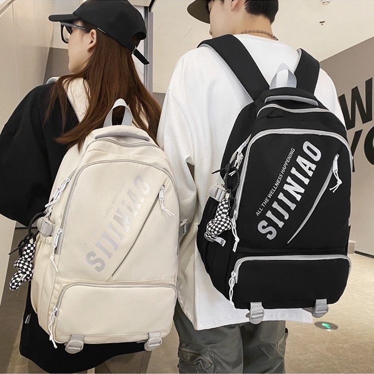 School bag female ins large capacity high school college student computer backpack male junior high school student backpack female  new trend