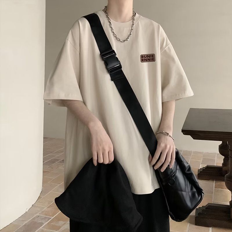 美式oversize重磅t恤男款短袖潮牌夏季高街半袖潮流時尚體恤衣服