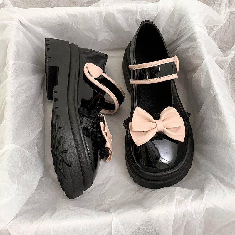 JVBG thick-soled jk small leather shoes Mary Jane women's shoes 2023 new summer Lolita lolita pig kidney single shoes