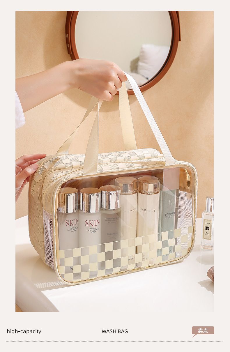 Double-Layer Dry And Wet Separation Makeup Storage Bag Portable Travel Waterproof Portable Fitness Swimming