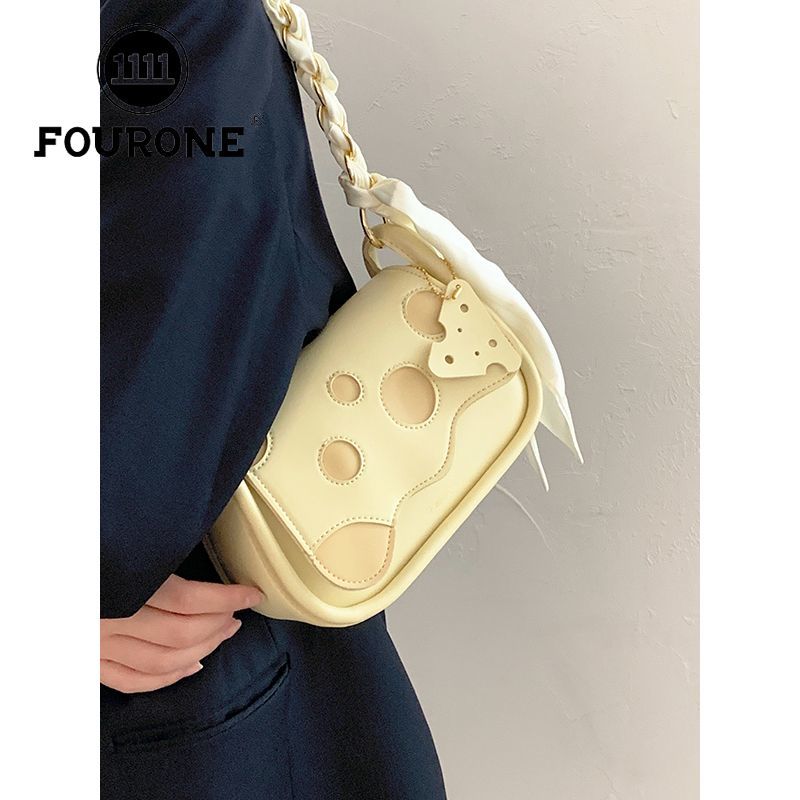 FOUR ONE Xia Xiaozhon Ins da donna, versatile formaggio sotto le ascelle, piccolo quadrato Ba Hih, tracolla monospalla di qualità_voghion.com