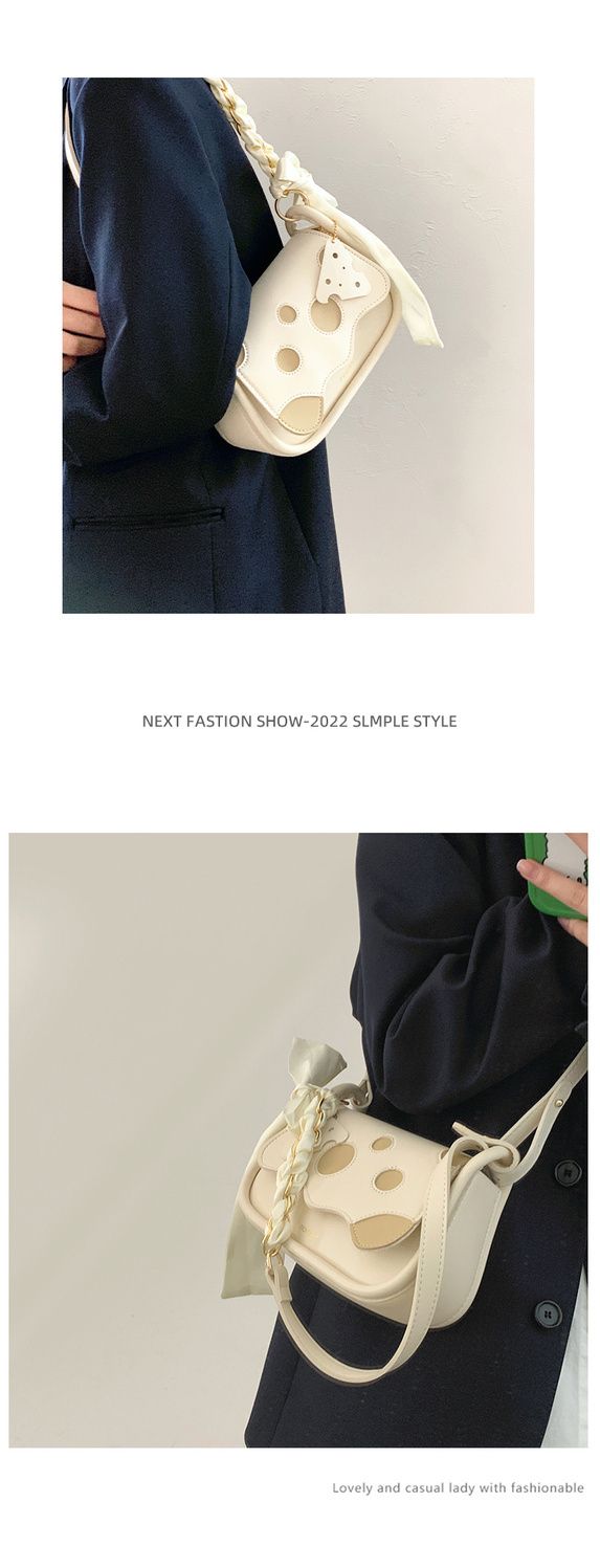 FOUR ONE Xia Xiaozhon Ins da donna, versatile formaggio sotto le ascelle, piccolo quadrato Ba Hih, tracolla monospalla di qualità_voghion.com