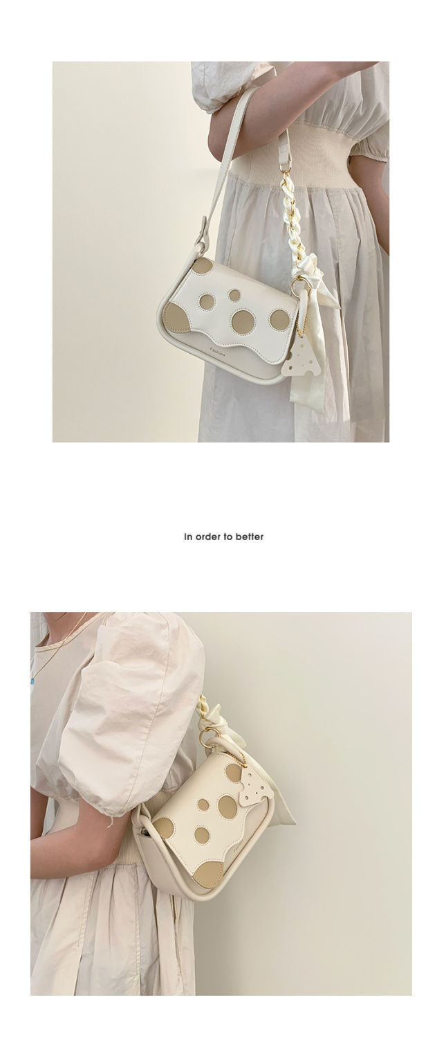 FOUR ONE Xia Xiaozhon Ins da donna, versatile formaggio sotto le ascelle, piccolo quadrato Ba Hih, tracolla monospalla di qualità_voghion.com