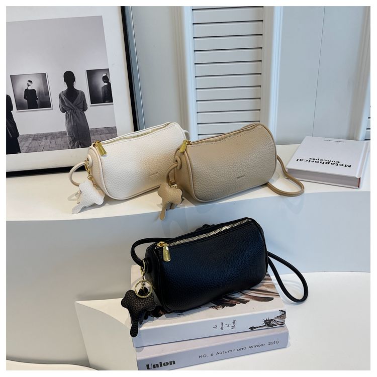 Sending Elephant Live Damentasche 2023 Sommer Neue Kissentasche mit Litschi-Muster Vielseitige One-Shoulder-Crossbody-Tasche_voghion.com