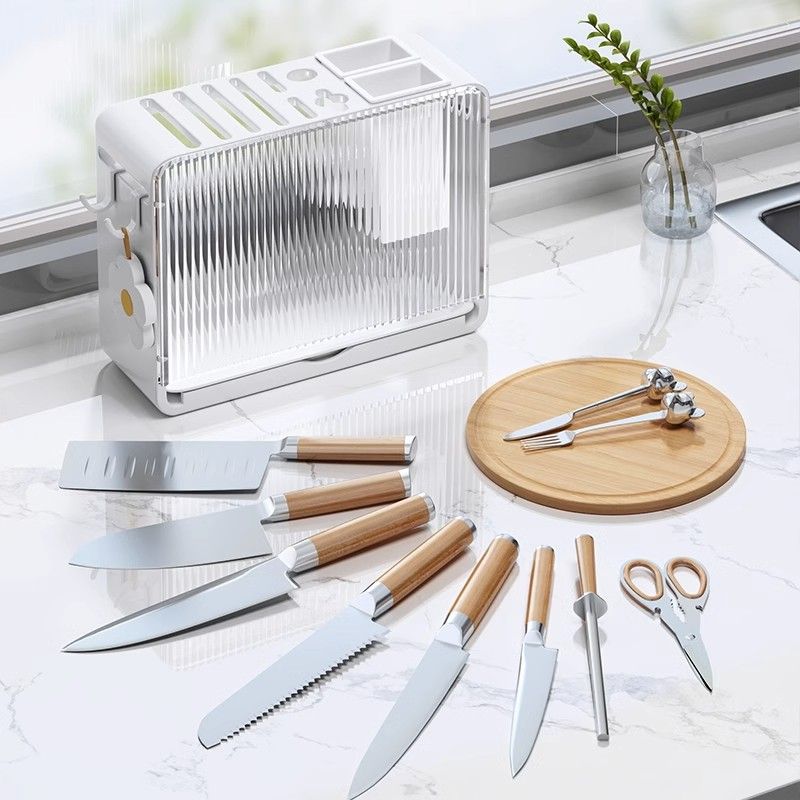 刀架置物架厨房多功能放筷子笼刀具一体收纳架台面家用菜刀砧板架