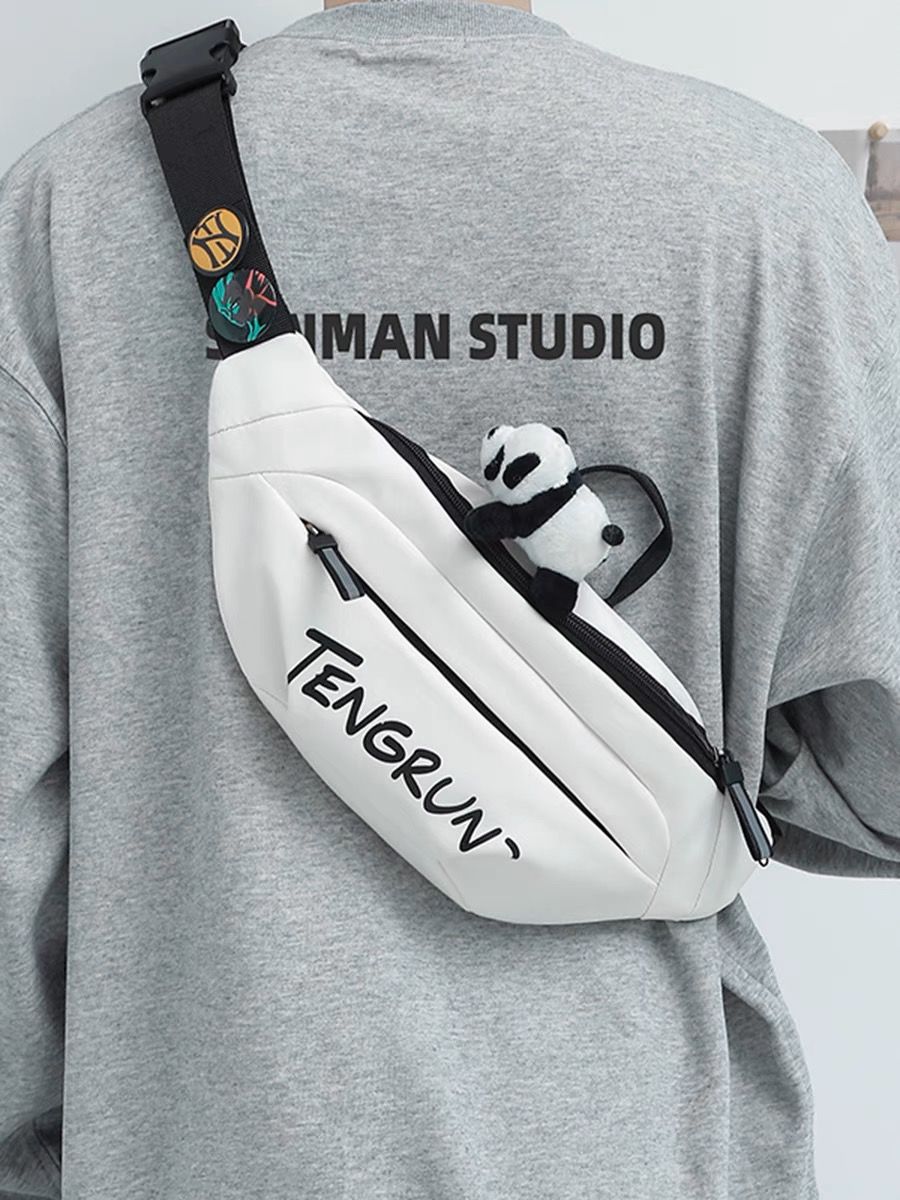 Crossbody bag for men, trendy brand, trendy chest bag, men's backpack, waist bag, sports shoulder bag, female mobile phone, boy's small shoulder bag