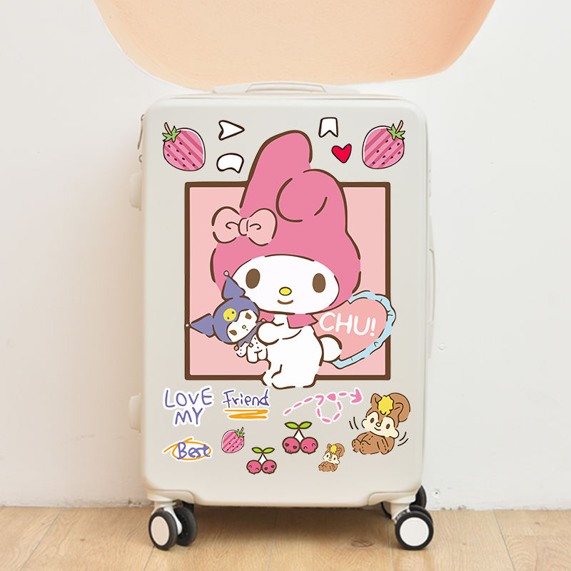 Sanrio luggage stickers Kuromi Pacha dog large waterproof suitcase trolley case decorative stickers waterproof