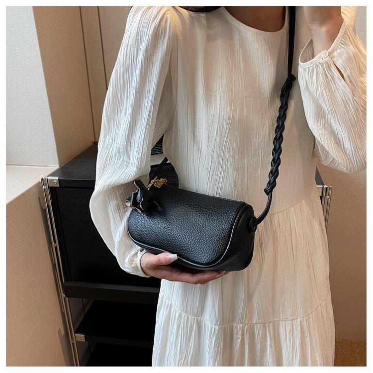 Sending Elephant Live Damentasche 2023 Sommer Neue Kissentasche mit Litschi-Muster Vielseitige One-Shoulder-Crossbody-Tasche_voghion.com