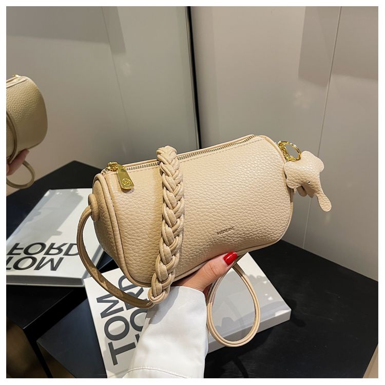 Sending Elephant Live Damentasche 2023 Sommer Neue Kissentasche mit Litschi-Muster Vielseitige One-Shoulder-Crossbody-Tasche_voghion.com