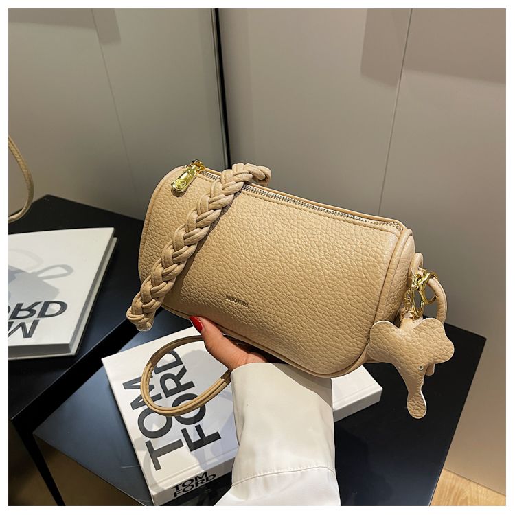 Sending Elephant Live Damentasche 2023 Sommer Neue Kissentasche mit Litschi-Muster Vielseitige One-Shoulder-Crossbody-Tasche_voghion.com