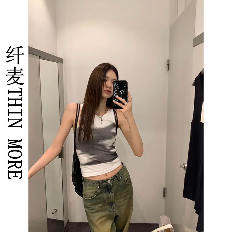 Fianmai THIN MORE I-shaped camisole women's new summer style outer wear and hot girl short sleeveless top