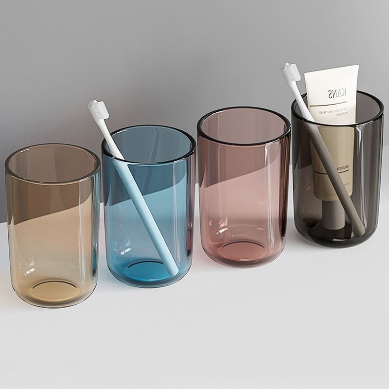 漱口杯简约刷牙杯子创意透明个性情侣牙杯家用加厚塑料洗漱牙缸杯