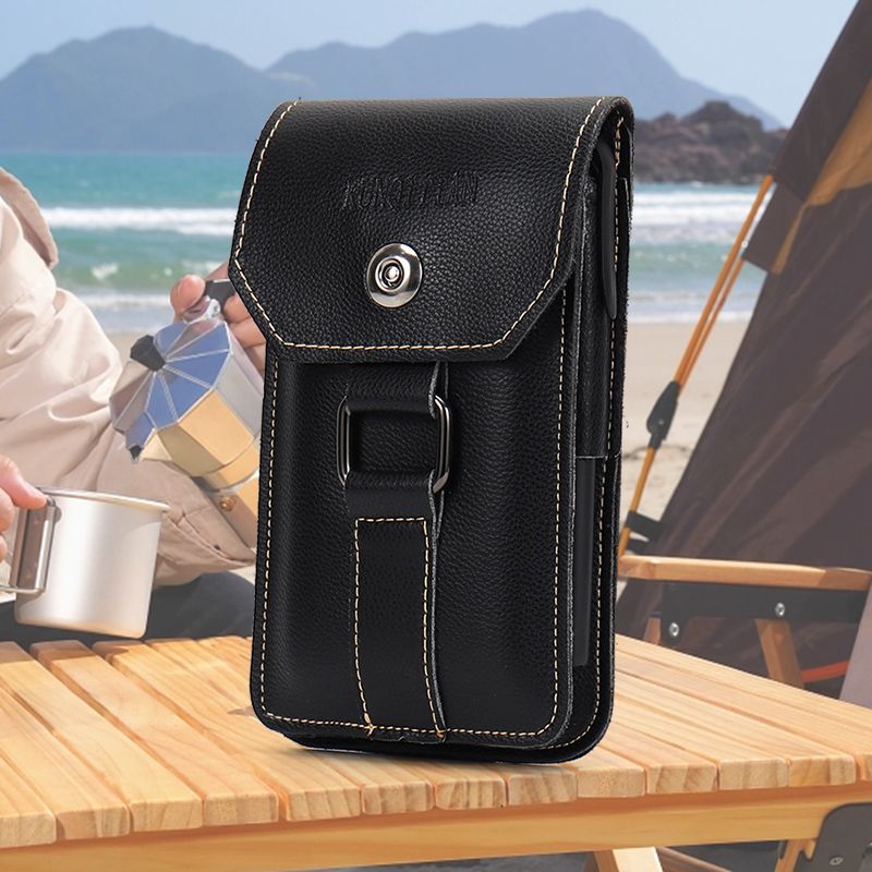 New style waist bag for men, ultra-thin belt mobile phone bag, outdoor multi-functional leisure waterproof and dustproof belt mobile phone case