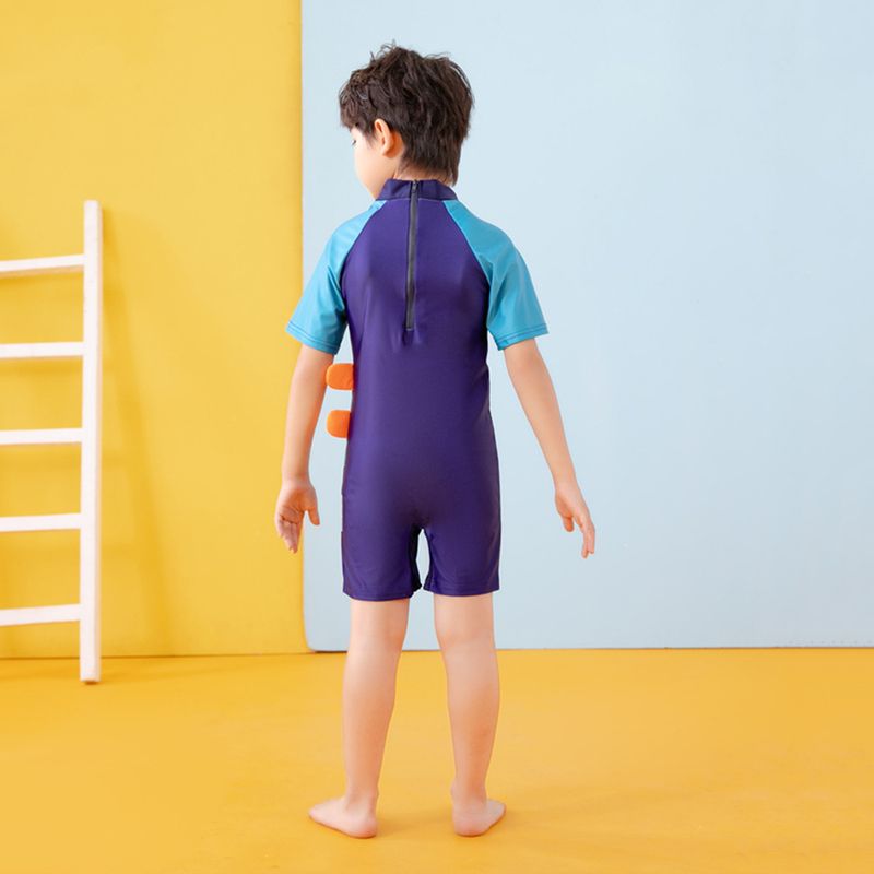 儿童泳衣男童夏季连体中大童2023新款速干泳裤男孩时尚宝宝游泳衣