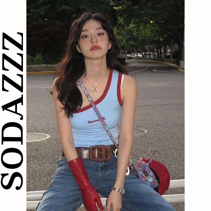2023新款外穿打底上衣潮辣妹設計感短款修身小吊帶背心女內搭夏季