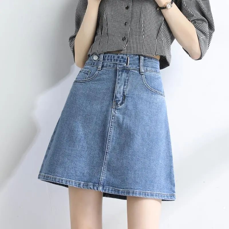 牛仔半身裙女士2023年夏季新款韓版a字顯瘦小個子包臀網紅短裙潮