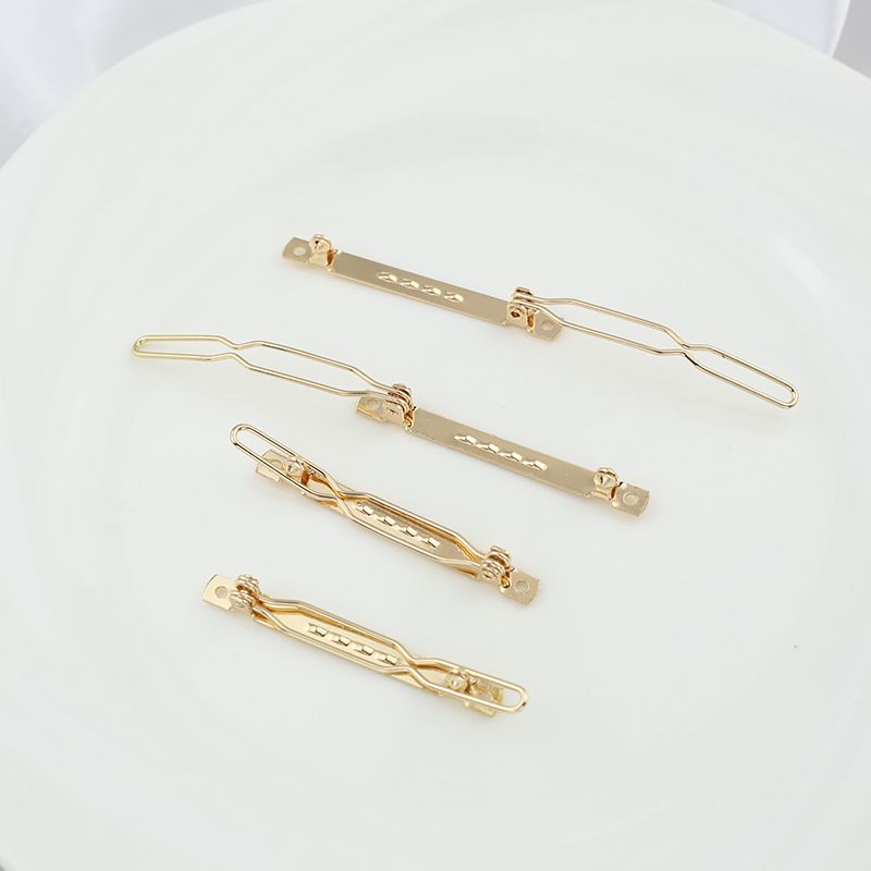 保色掛鍍50mm青蛙夾邊夾一字扣diy手工髮夾髮飾頭飾飾品材料配件