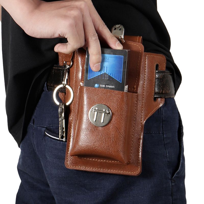 New anti-theft mobile phone waist bag for men, multi-functional belt mobile phone case, construction site mobile phone bag, vertical belt hanging bag