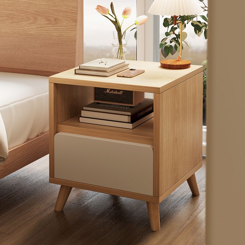 床头柜卧室简约现代新款收纳柜小型床尾储物柜家用实木质床边柜子