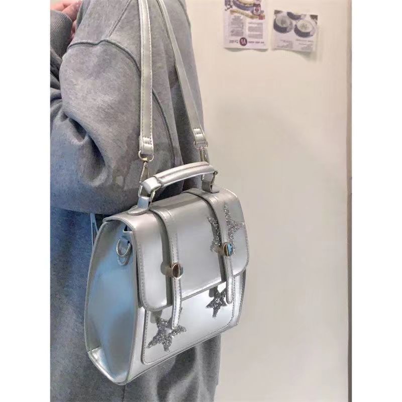 Niche design shiny star silver multiple carrying methods 2023 new niche designer multi-functional backpack