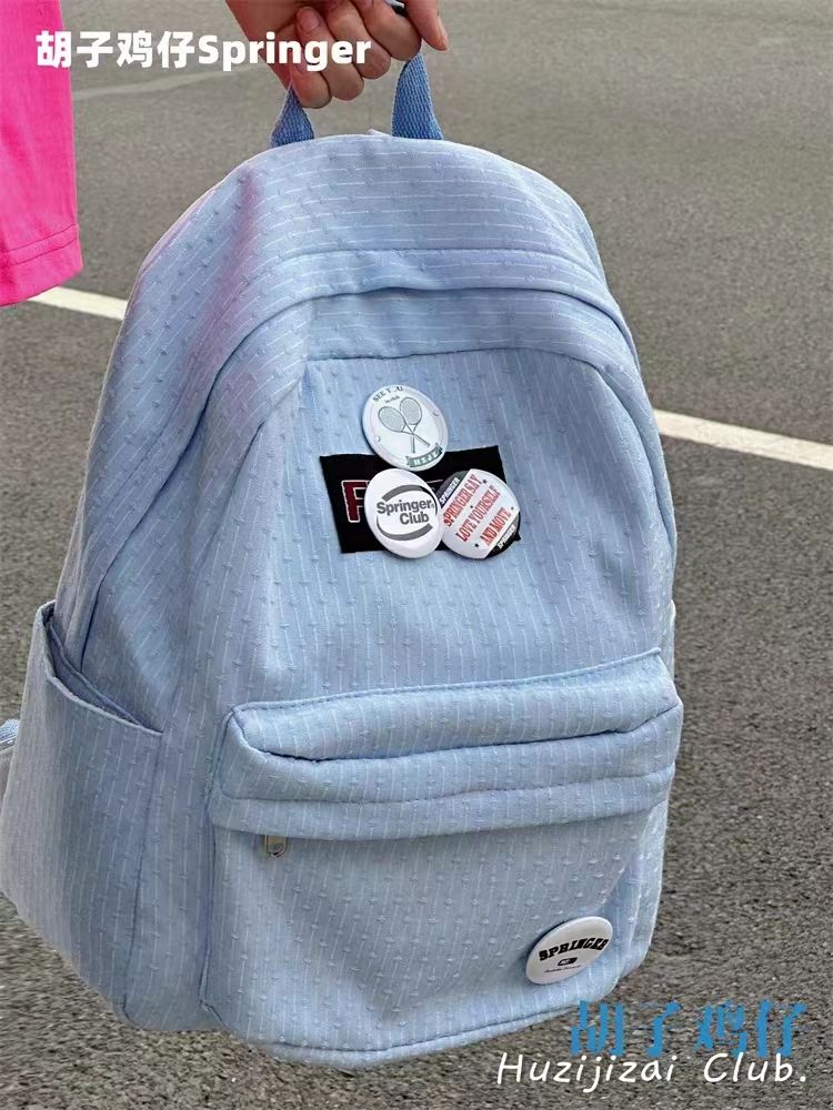 日系文藝少女書包女韓版ins高中學生初中生雙肩包大容量旅行背包