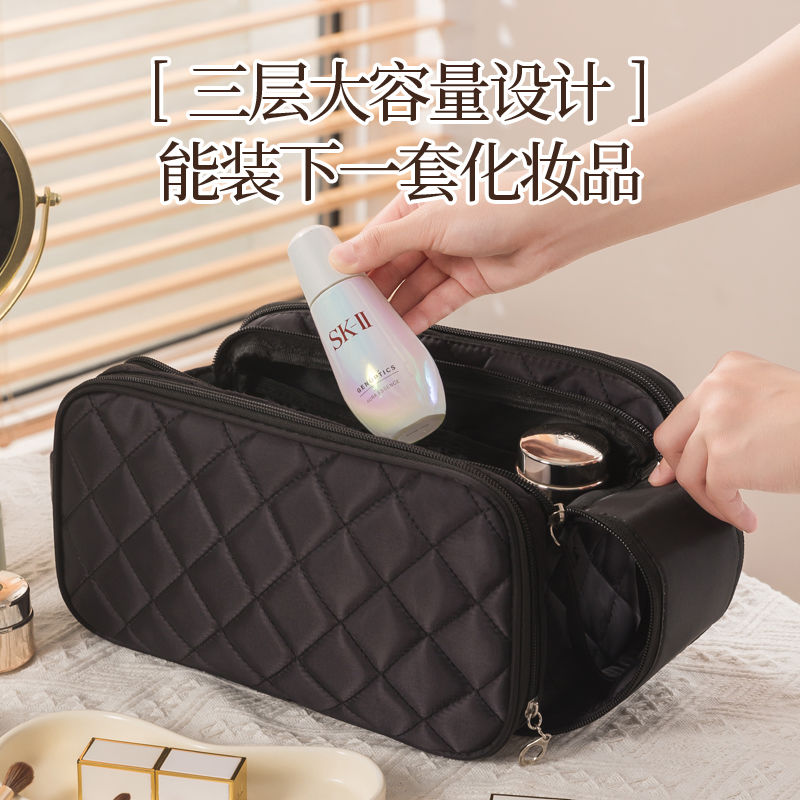 Nylon cosmetic bag waterproof multi-functional portable cosmetic bag travel outdoor large capacity cosmetic storage bag