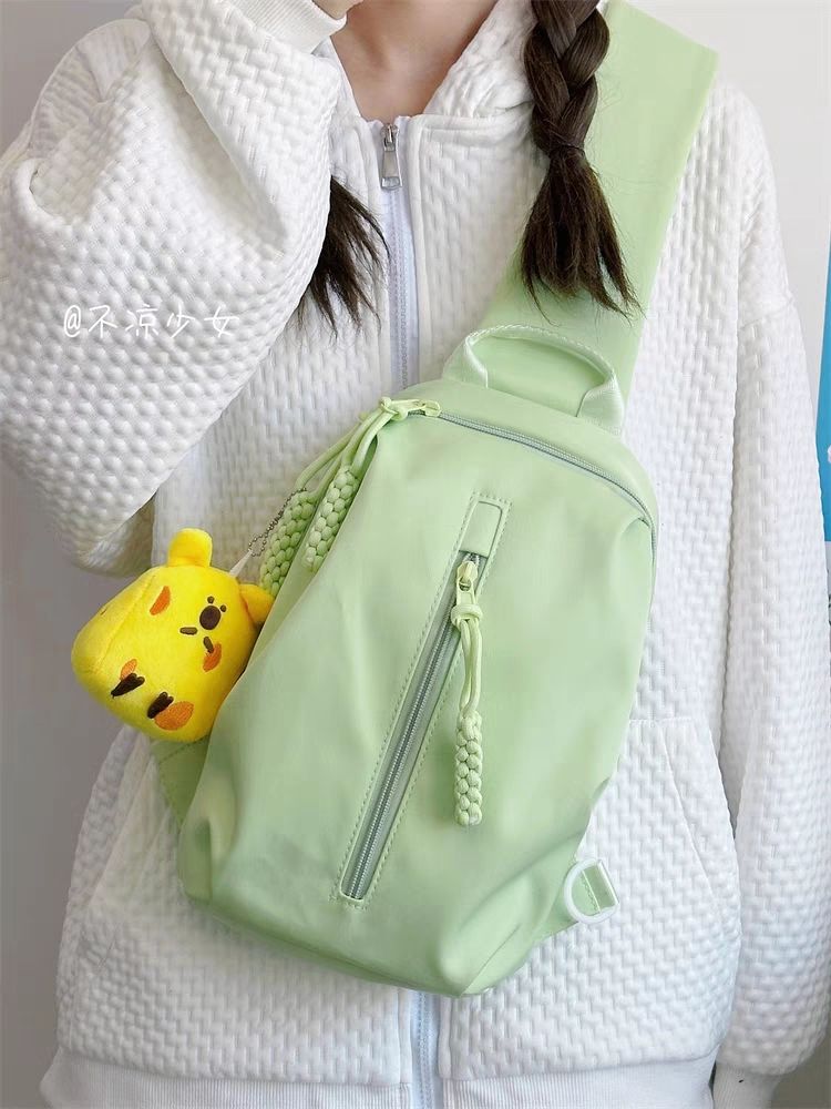 Lightweight niche student crossbody bag Japanese style ins small fresh simple versatile small backpack female forest girl chest bag
