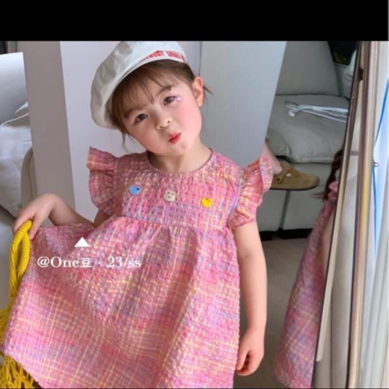 女童夏裝連衣裙夏季兒童公主裙子洋氣2023新款韓版小童裝女孩衣服