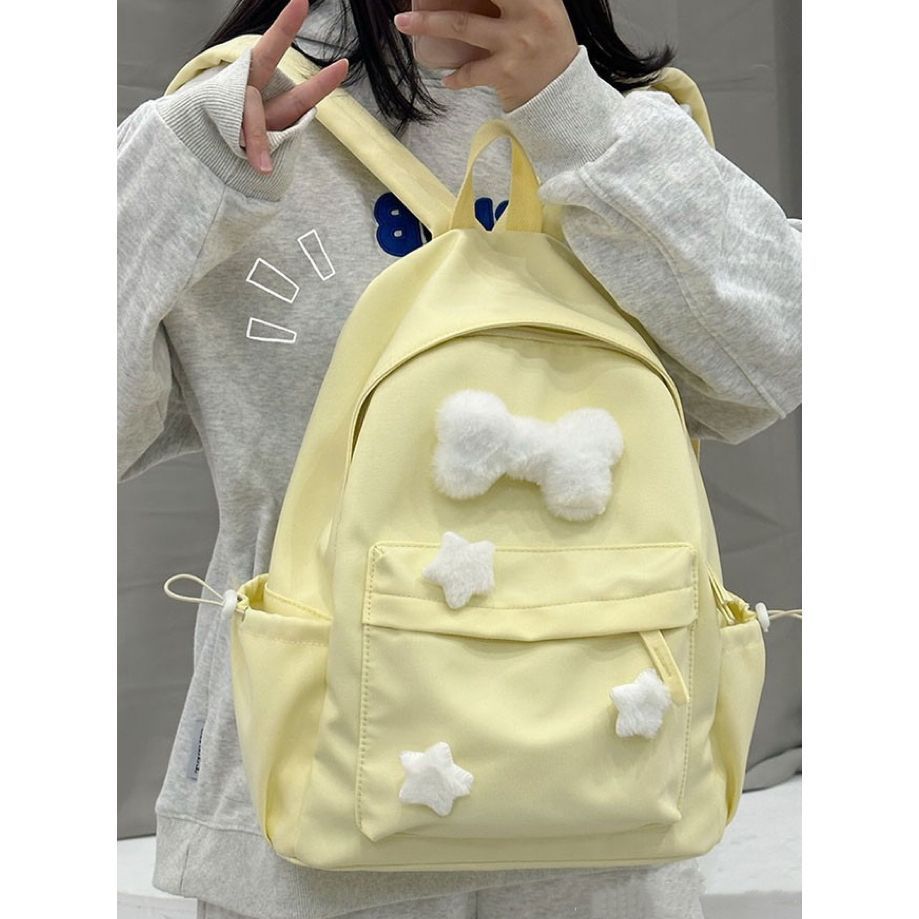 書包女生中學生高中生大學生簡約百搭少女心少年感寶藏雙肩背包女
