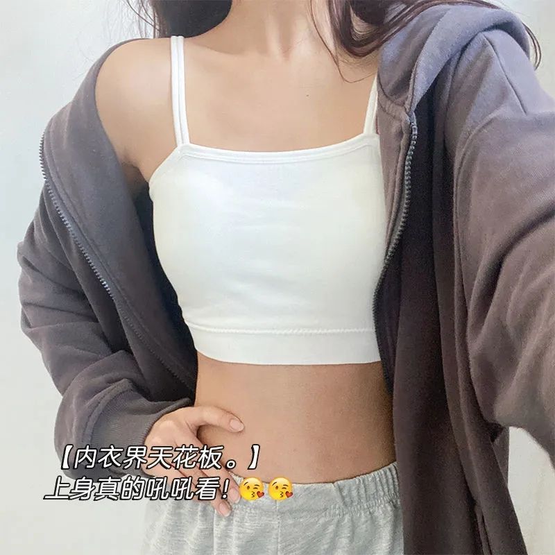 無痕內衣女夏天薄款抹胸固定式背心小胸聚攏防走光文胸防下垂裹胸