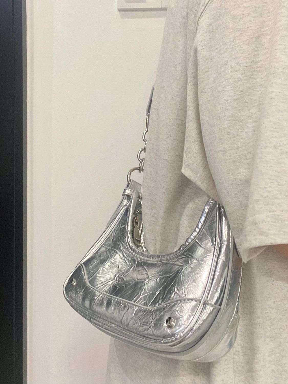 Armpit bag women's summer 2024 new style this year's popular high-end niche chain fashion commuter cross-body baguette bag