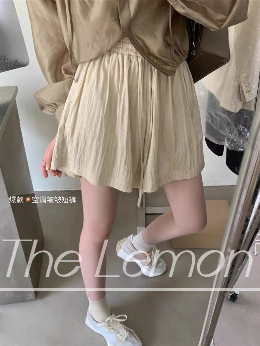 夏天外穿女短褲運動休閒寬鬆顯瘦新款裙褲夏季薄款高腰闊腿短褲女