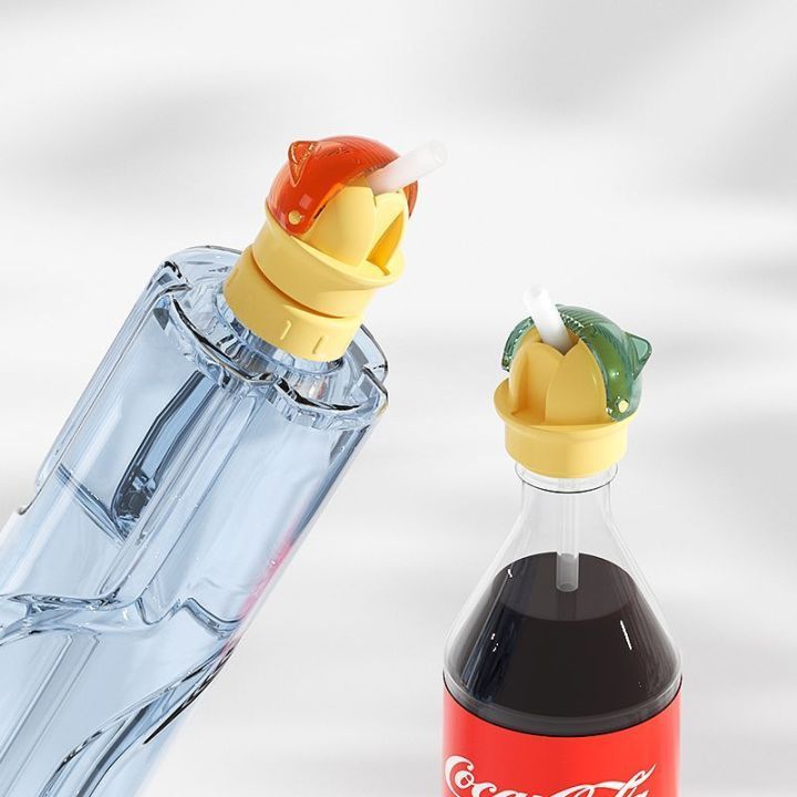 儿童宝宝防呛水瓶盖矿泉水吸管盖水瓶转换嘴头帽通用便携喝水神器