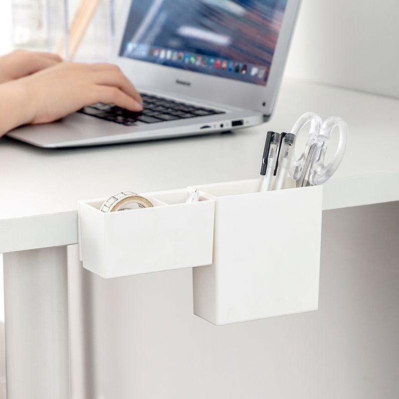 日式u型收纳盒ins风可移动挂式笔筒多功能宿舍桌面杂物整理置物架