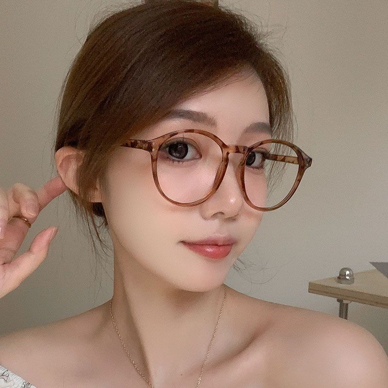 超輕玳瑁大框眼鏡女可配近視散光度數方圓臉防藍光眼睛鏡框顯臉小