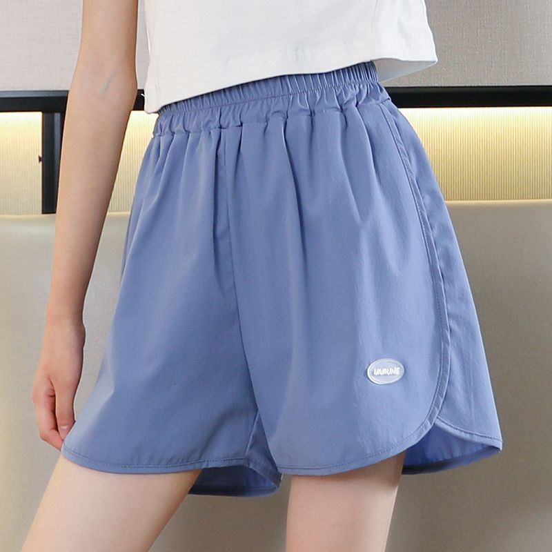 Girls shorts summer outer wear children's thin ice silk pants medium and large children's casual quick-drying sports pants running girls