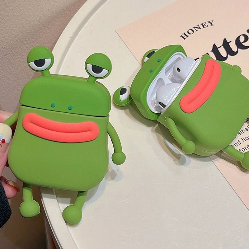 萌青蛙适用AirPodsPro2代耳机套苹果2代软3代保护套华强北4代5代