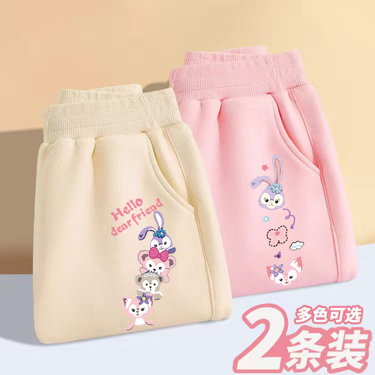 Girls' pants 2023 spring and autumn new style medium and large children's casual pants children's autumn wear outer trousers girls thin sweatpants