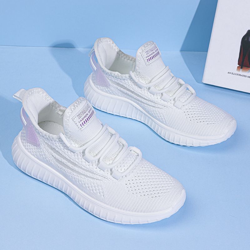 Popular women's shoes, sports shoes for women, 2024 new summer trend, versatile casual soft-soled running shoes, white shoes for women