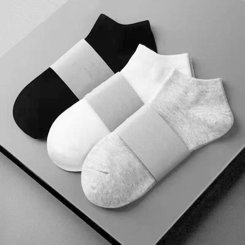 特价100双装一次性袜子批发男士春夏薄款短袜运动船袜吸汗短筒袜 图片 2