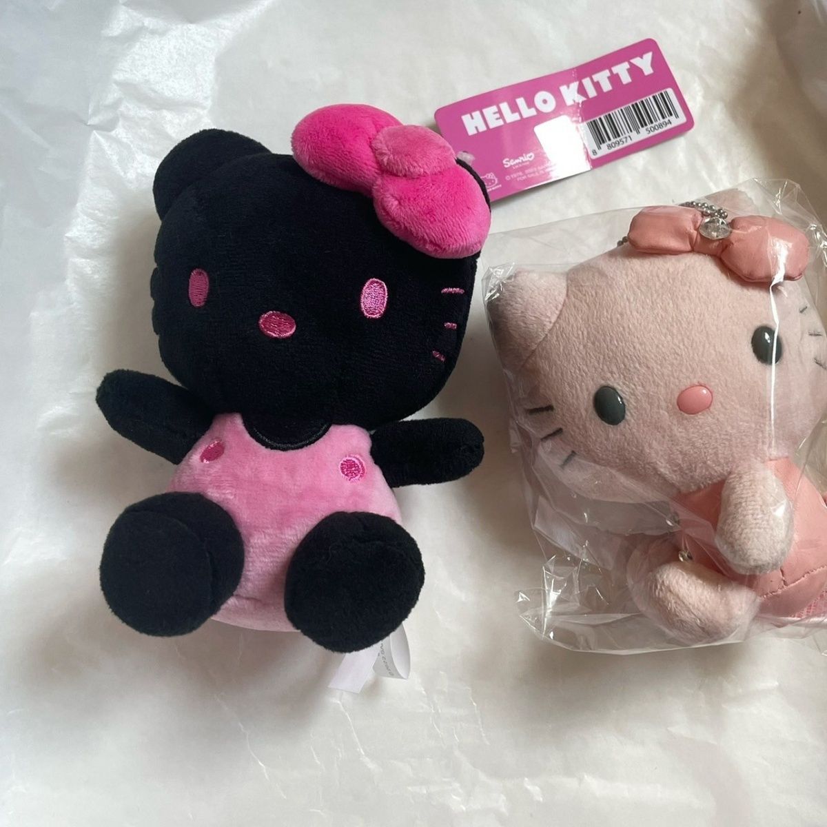 黑粉hellokitty公仔黑皮掛件hallo女生禮物包包書包掛飾系列禮物