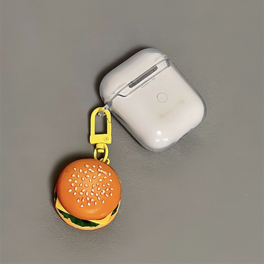 可爱小狗汉堡适用AirPodspro2代苹果1/2/3代防摔pro耳机硅胶壳