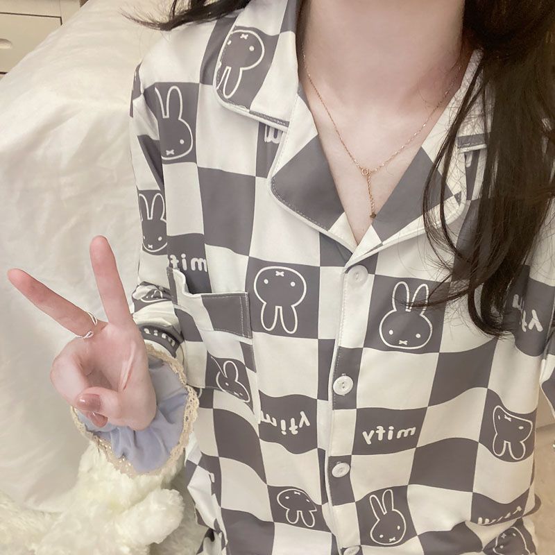 睡衣女士春秋款純棉長袖秋季開衫秋冬季家居服秋天女生可外穿套裝
