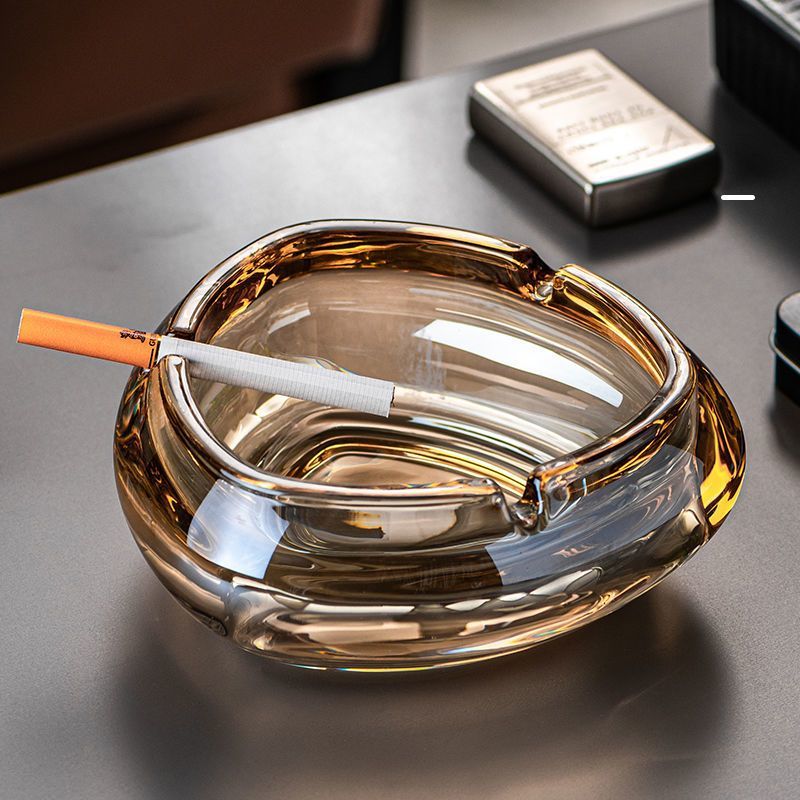创意水晶玻璃烟灰缸 家用客厅欧式电镀个性时尚KTV酒吧商用烟灰缸