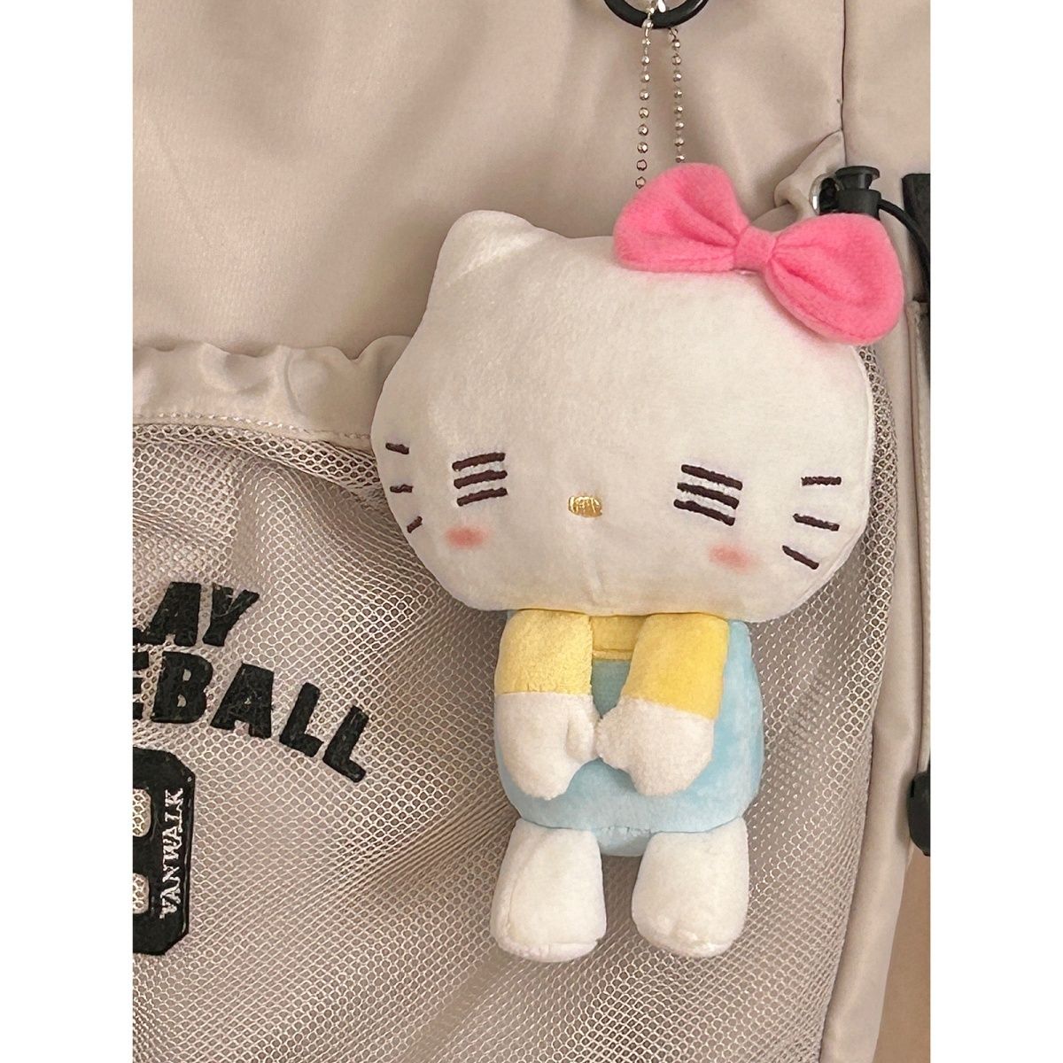 貓貓無語掛件hellokitty公仔kt毛絨玩具凱蒂貓玩偶書包背包掛飾