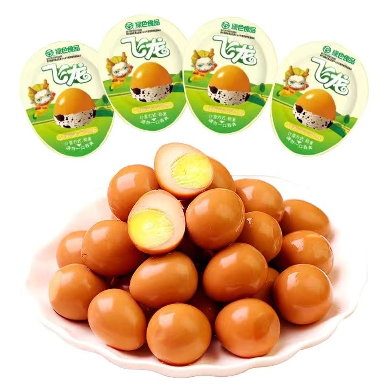 Feilong quail eggs 10 packs/20 packs vacuum ready-to-eat shellless halogen eggs casual snacks whole box wholesale
