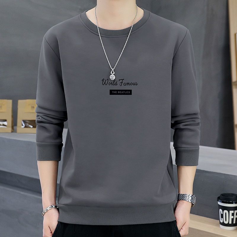 Men's sweatshirts spring and autumn men's long-sleeved T-shirts men's sweatshirts autumn and winter bottoming shirts tops men's printed t-shirts