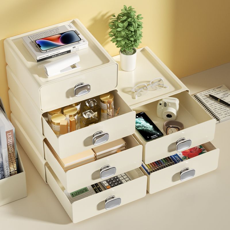 桌面收纳盒抽屉式置物架办公室分层小储物柜书架书桌上多层整理盒